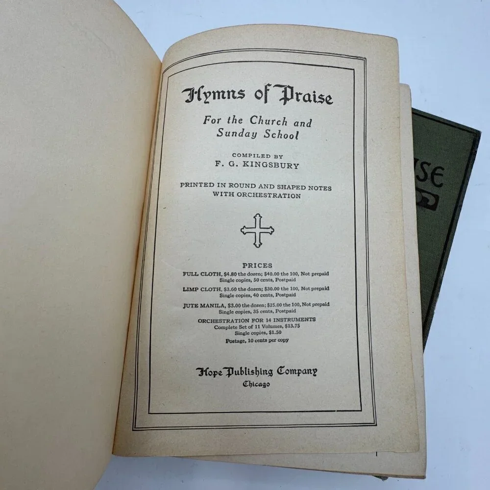 Hymns of Praise for Church and Sunday School Set of 2 – Hope Pub Co